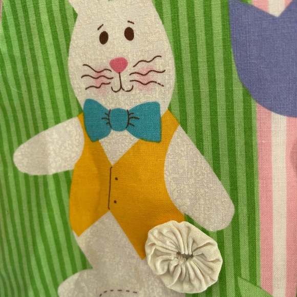 Vintage 80s Easter vest and bunny ears. Handmade. Perfect for egg hunts, teacher - Picture 3 of 7
